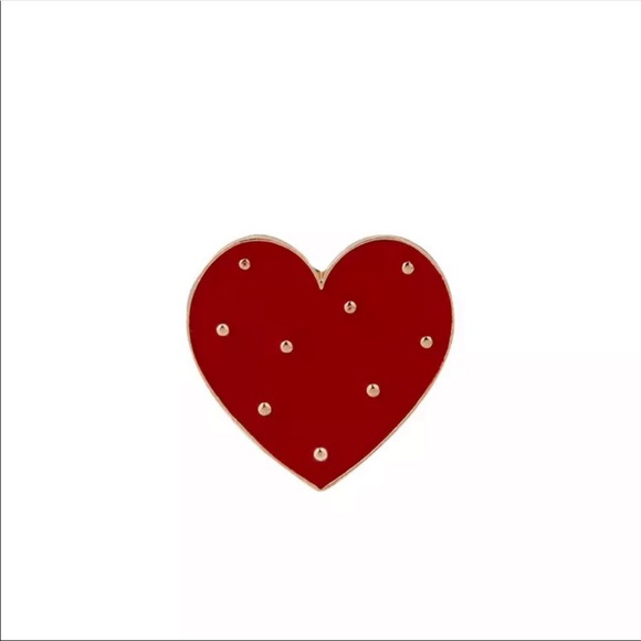 NEW Red Heart Valentines Day Brooch Gift - Picture 1 of 2